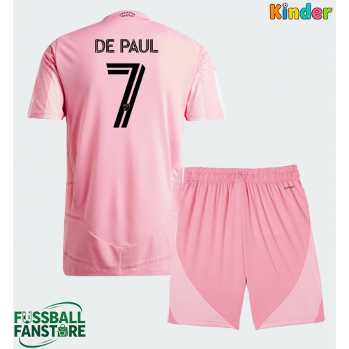 Inter Miami Rodrigo De Paul #7 Replik Heimtrikot Kinder 2026-27 Kurzarm (+ Kurze Hosen)